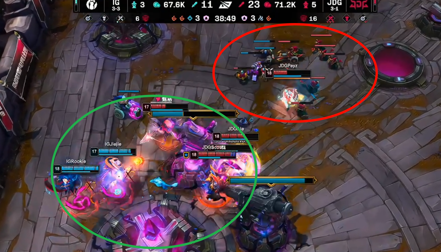 包含JDG翻盘100T，Kanavi送出助攻的词条