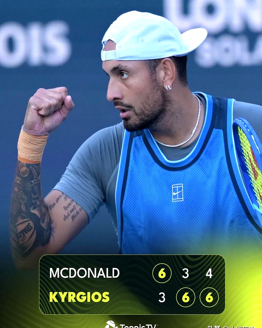 关于日本网球队强势美国网球队，克耶高斯完成帽子戏法的信息